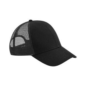 Beechfield Unisex Adult 6 Panel Trucker Cap / Black